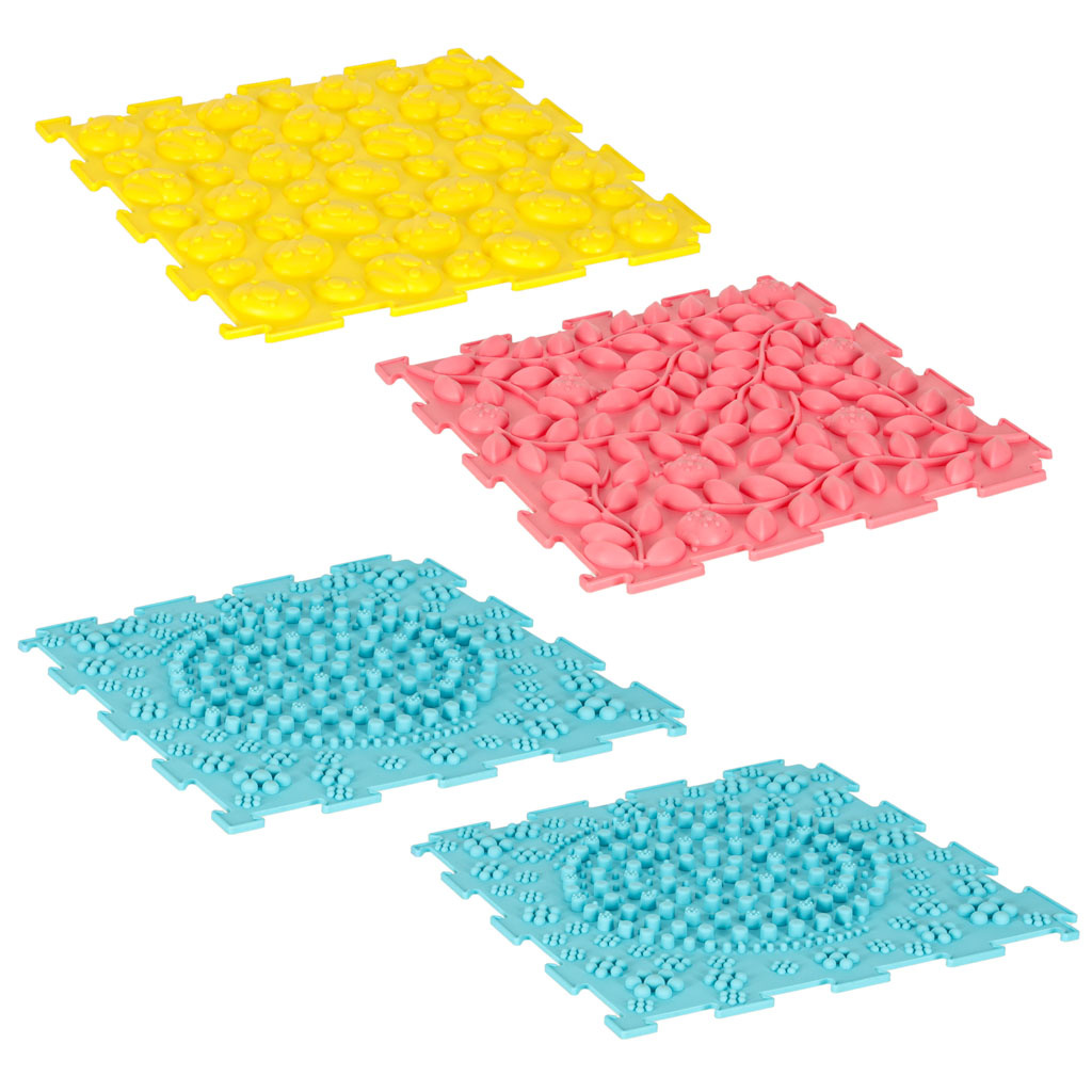 Mata-sensoryczna-puzzle-montessori-do-masazu-stop-8-elementow-pastelowe-172121 Sensorinis kilimėlis montessori pėdų masažo dėlionė 8 dalių pastelinės spalvos