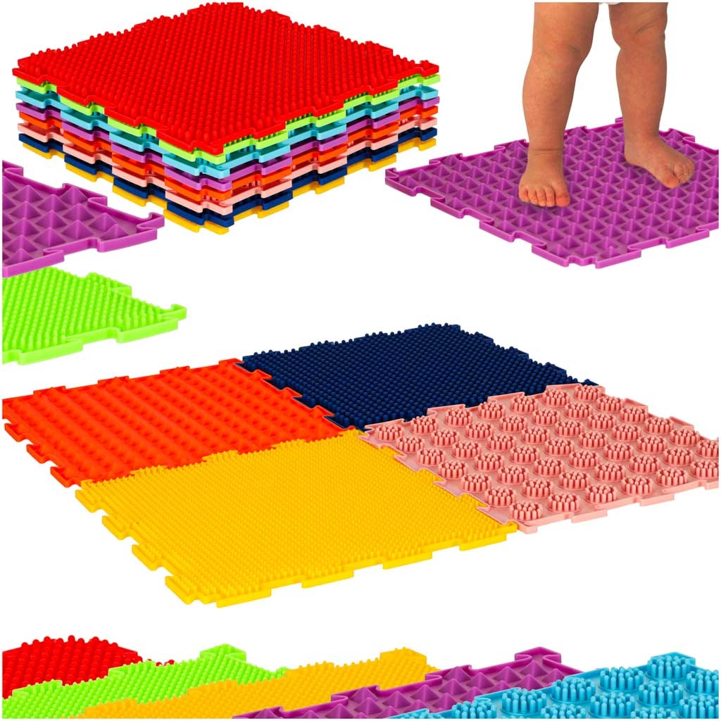 Mata-sensoryczne-puzzle-montessori-do-masazu-stop-8-elementow-171912 Sensorinis kilimėlis montessori pėdų masažo dėlionė 8 dalių spalvinga