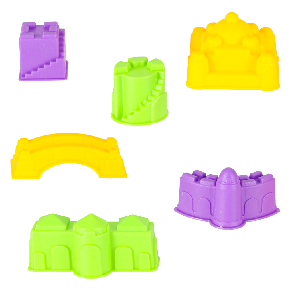 Piasek-dla-dzieci-750g-domek-foremki-figurki-zestaw-kreatywny-173631 Vaikų smėlio 750g namo formelės figūrėlės kūrybinis rinkinys