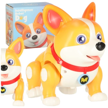 Pies-piesek-interaktywny-robot-Corgi-swiecace-uszy-muzyka-173682 Šuo šuo interaktyvus robotas Corgi šviečiančios ausys muzika
