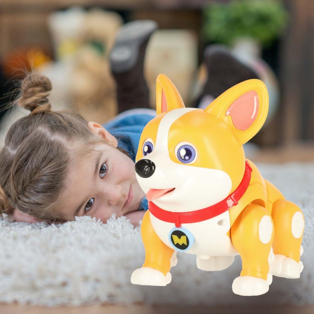 Pies-piesek-interaktywny-robot-Corgi-swiecace-uszy-muzyka-173689 Šuo šuo interaktyvus robotas Corgi šviečiančios ausys muzika