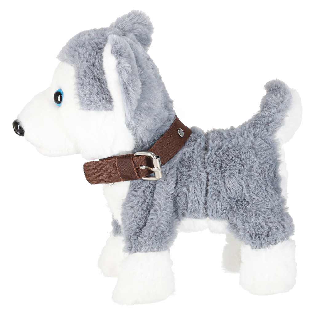 Piesek-interaktywny-na-smyczy-szczeka-chodzi-rusza-ogonem-Husky-175345 Interaktyvus šuo ant pavadėlio barksas pasivaikščiojimai vizgina uodegą haskis