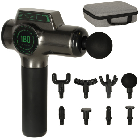 Pistolet-do-masazu-masazer-do-plecow-ciala-wyswietlacz-LED-8w1-160752 Masažo pistoletas kūno nugaros masažuoklis LED ekranas 8in1