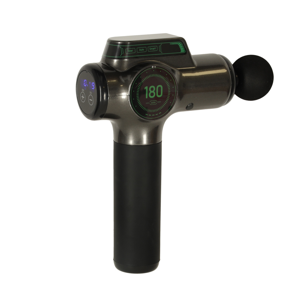 Pistolet-do-masazu-masazer-do-plecow-ciala-wyswietlacz-LED-8w1-160753 Masažo pistoletas kūno nugaros masažuoklis LED ekranas 8in1