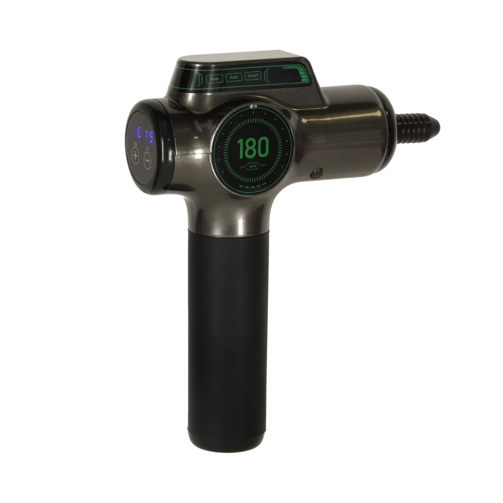 Pistolet-do-masazu-masazer-do-plecow-ciala-wyswietlacz-LED-8w1-160756 Masažo pistoletas kūno nugaros masažuoklis LED ekranas 8in1