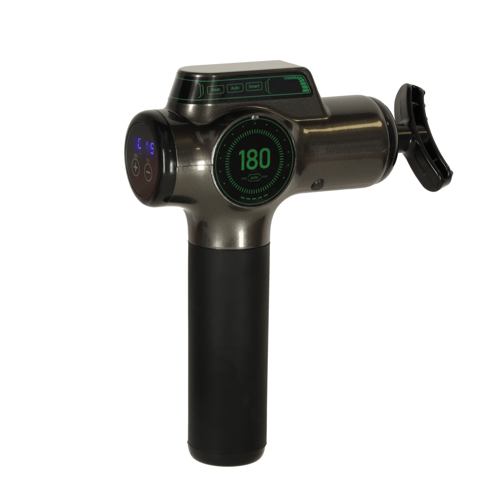 Pistolet-do-masazu-masazer-do-plecow-ciala-wyswietlacz-LED-8w1-160759 Masažo pistoletas kūno nugaros masažuoklis LED ekranas 8in1