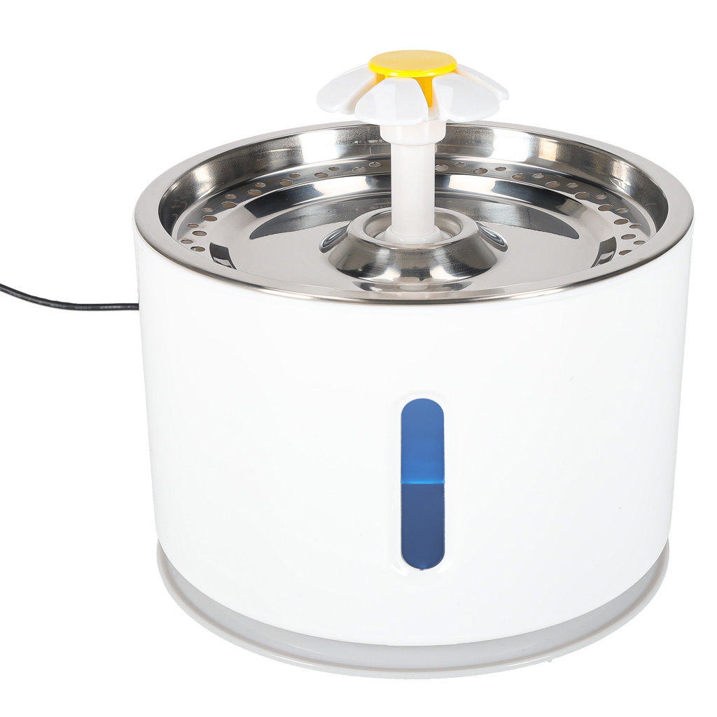 Gertuvė šuniui ir katei automatinė USB LED gertuvė 2,4 l valymo filtras