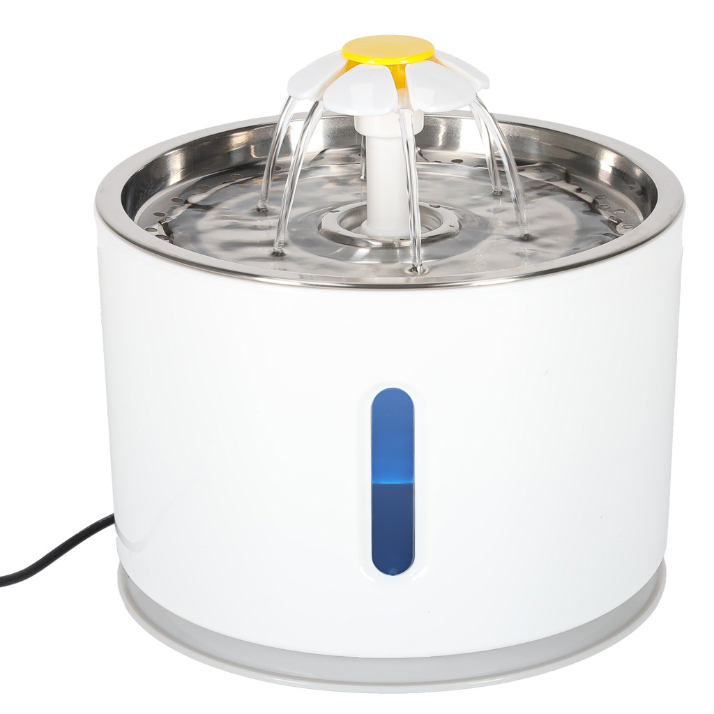 Gertuvė šuniui ir katei automatinė USB LED gertuvė 2,4 l valymo filtras