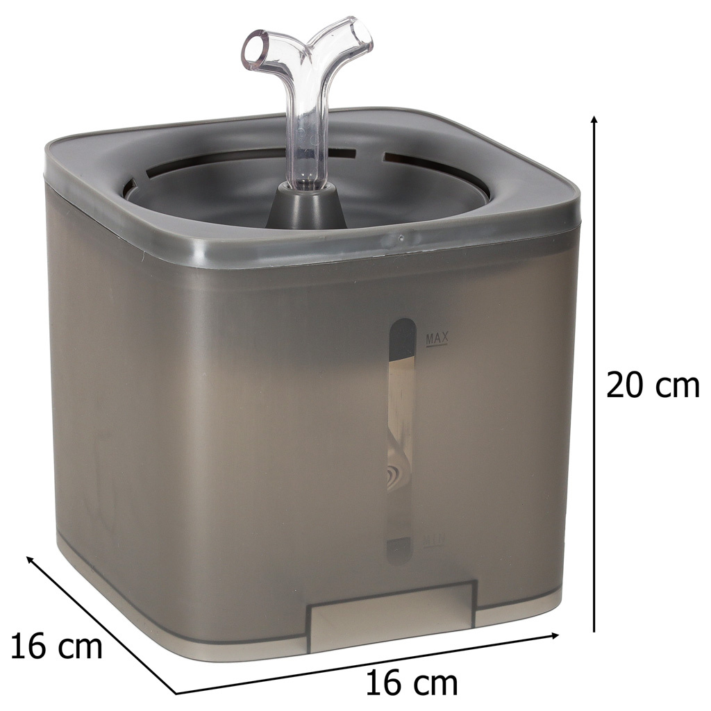 Geriamasis fontanas šuniui, katei, augintiniui, automatinis USB gertuvė 2l valymo filtras