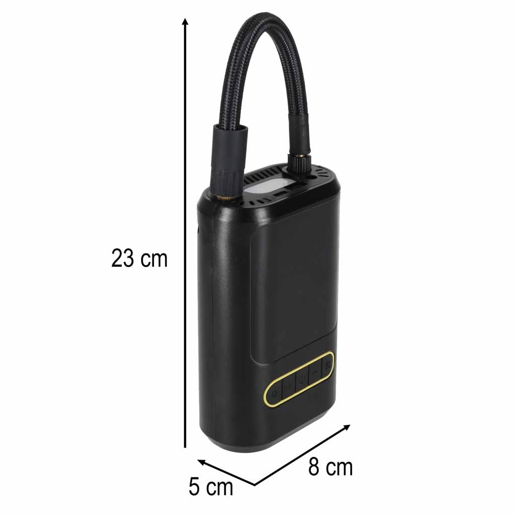 Pompka-rowerowa-elektryczna-samochodowa-powerbank-USB-179773 Elektrinis dviračių siurblys automobilio powerbank USB