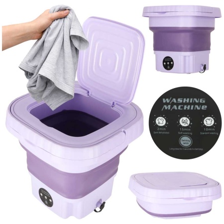 Pralka-automatyczna-turystyczna-mini-przenosna-skladana-8l-fioletowa-186084 Kelioninė skalbimo mašina mini nešiojama sulankstoma 8l violetinė