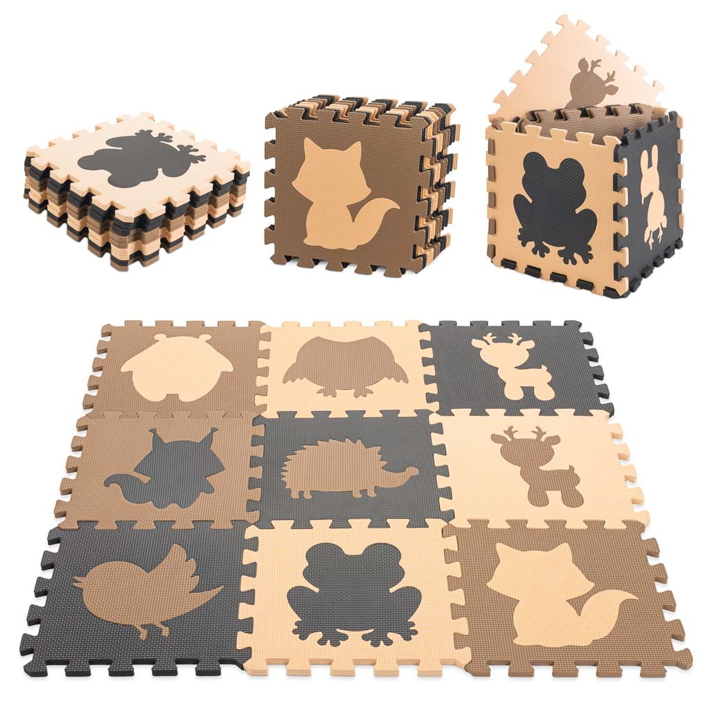Puzzle-piankowe-mata-dla-dzieci-9el-bez-braz-czarny-85cm-x-85cm-x-1cm-1053832 Putų dėlionės kilimėlis vaikams 9el. smėlio-rudo-juodos-juodos spalvos 85cm x 85cm x 1cm