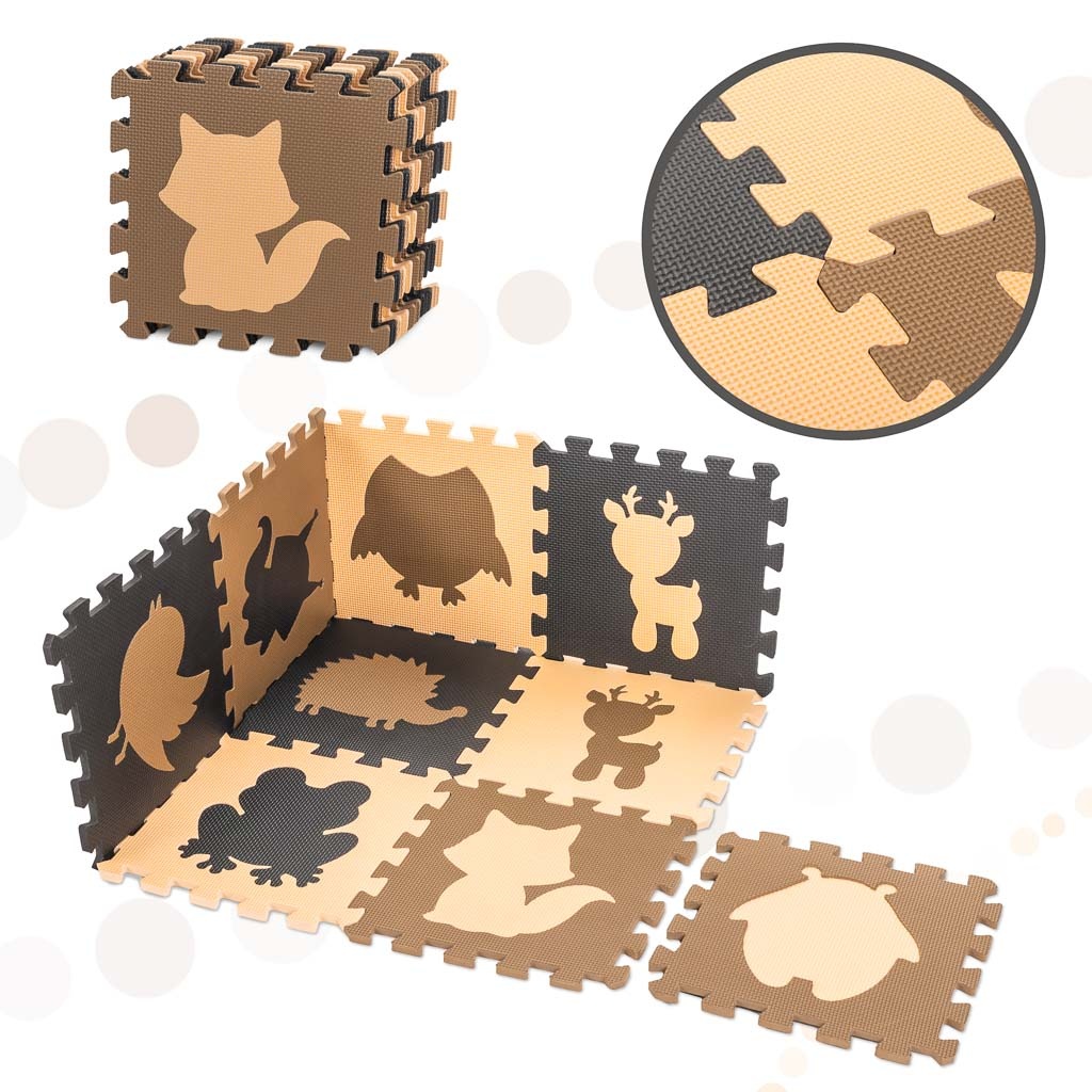 Puzzle-piankowe-mata-dla-dzieci-9el-bez-braz-czarny-85cm-x-85cm-x-1cm-1053901 Putų dėlionės kilimėlis vaikams 9el. smėlio-rudo-juodos-juodos spalvos 85cm x 85cm x 1cm