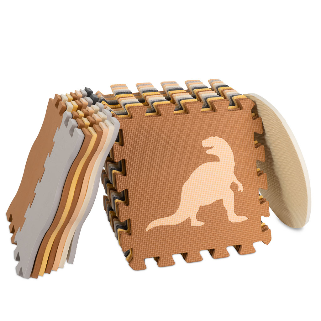 Puzzle-piankowe-mata-kojec-36el-dinozaury-143cm-x-143cm-x1cm-1054172 Putų dėlionės kilimėlis / žaidimų kilimėlis 36el. dinozaurai 143cm x 143cm x1cm