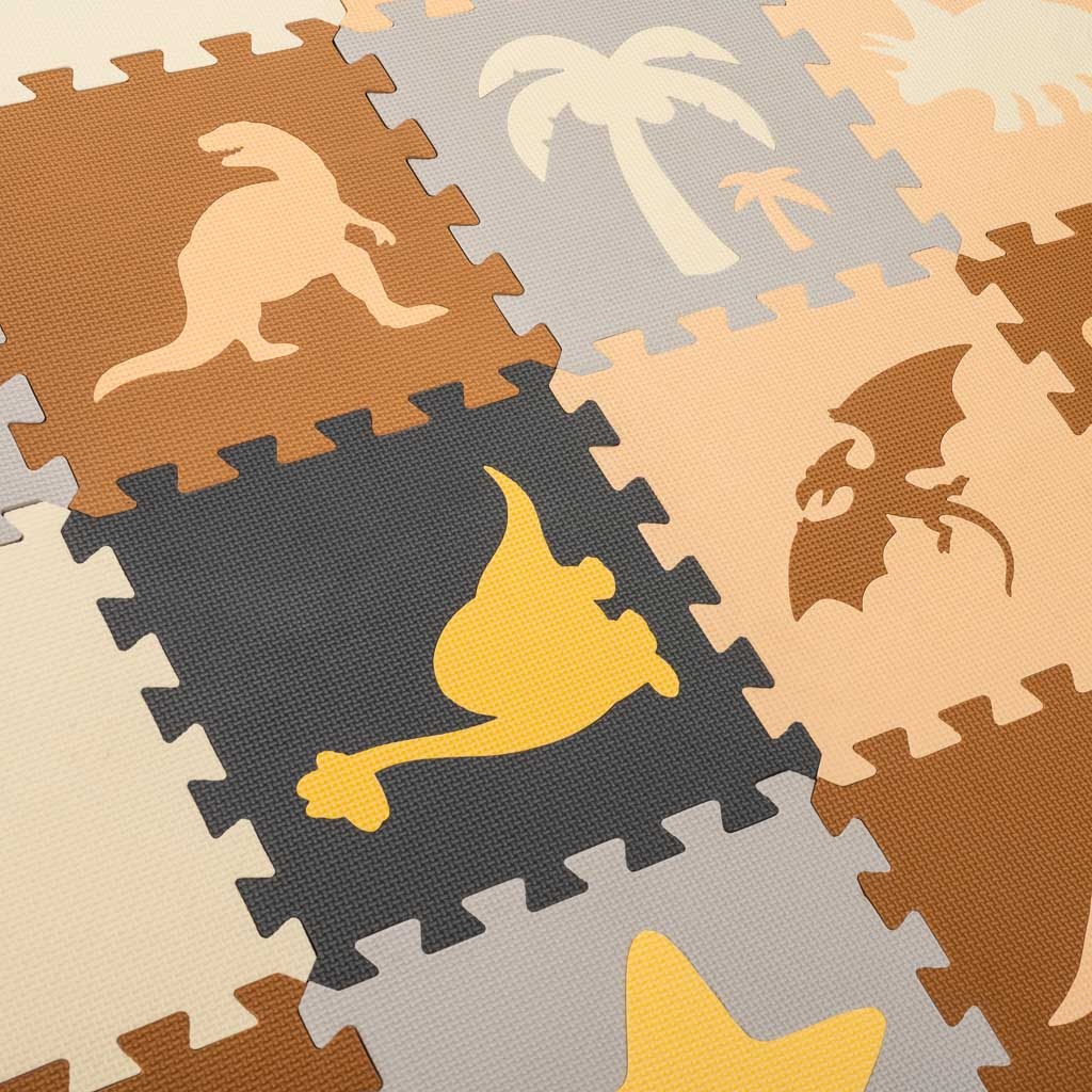 Puzzle-piankowe-mata-kojec-36el-dinozaury-143cm-x-143cm-x1cm-1054222 Putų dėlionės kilimėlis / žaidimų kilimėlis 36el. dinozaurai 143cm x 143cm x1cm