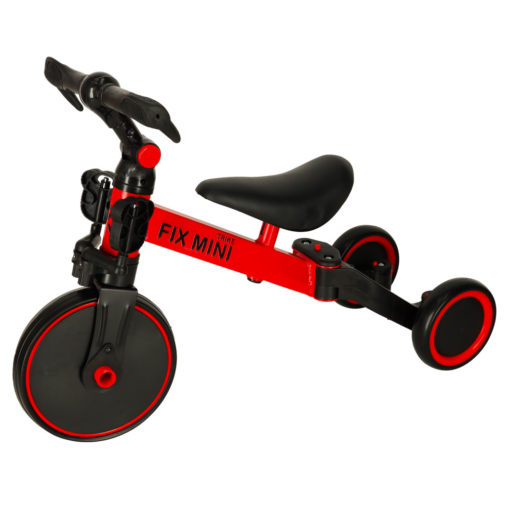 Trike Fix Mini krosinis triratukas 3in1 su pedalais raudonos spalvos