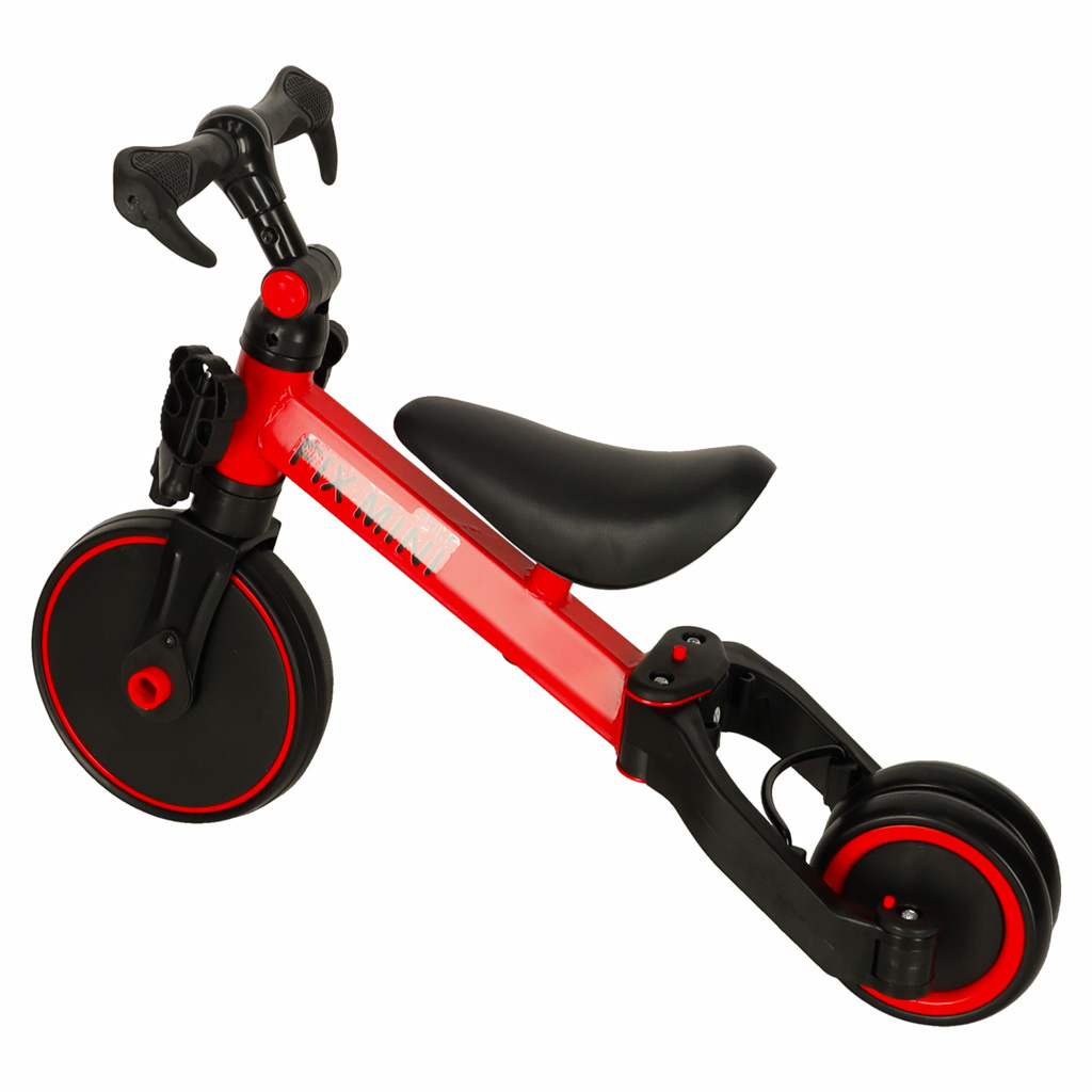 Trike Fix Mini krosinis triratukas 3in1 su pedalais raudonos spalvos