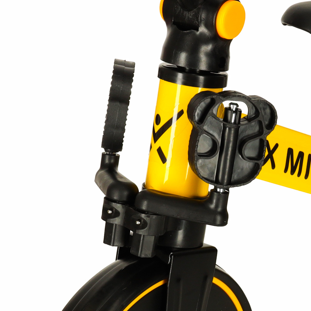 Rowerek-Trike-Fix-Mini-biegowy-trojkolowy-3w1-z-pedalami-zolty-167055 Trike Fix Mini krosinis triratukas 3in1 su pedalais geltonas