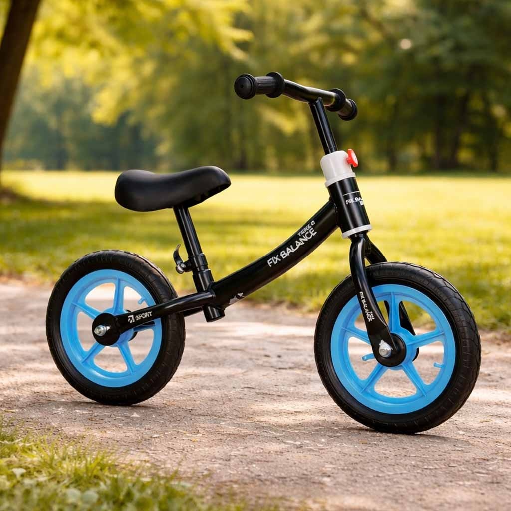 Rowerek-biegowy-Trike-Fix-Balance-rower-ultra-lekki-czarny-182603 Triratis Fix Balance krosinis dviratis juodos ir mėlynos spalvos