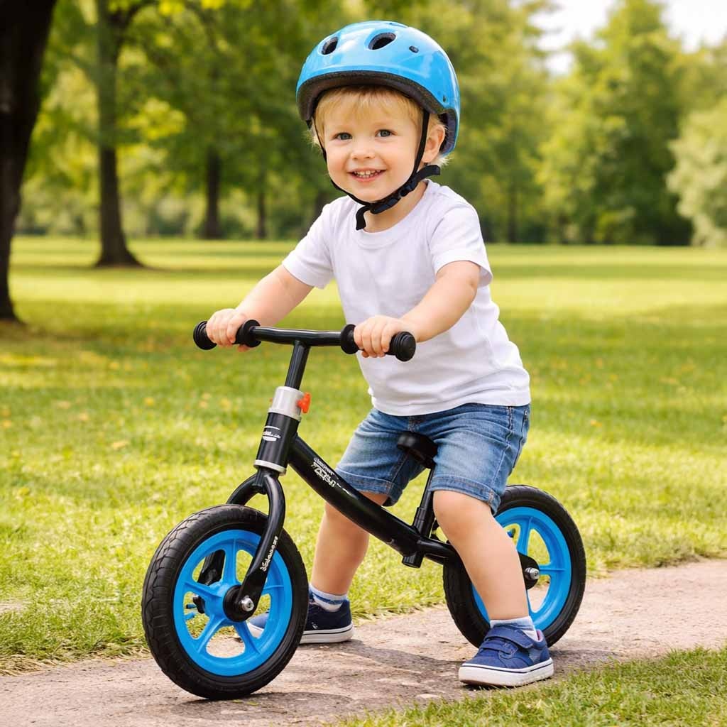 Rowerek-biegowy-Trike-Fix-Balance-rower-ultra-lekki-czarny-182604 Triratis Fix Balance krosinis dviratis juodos ir mėlynos spalvos