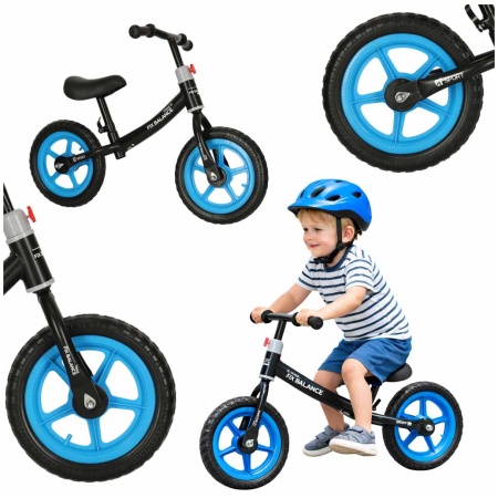 Rowerek-biegowy-Trike-Fix-Balance-rower-ultra-lekki-czarny-183776 Triratis Fix Balance krosinis dviratis juodos ir mėlynos spalvos