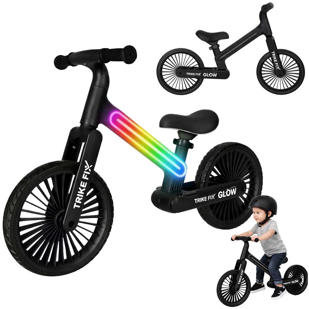 Rowerek-biegowy-Trike-Fix-Glow-LED-czarny-181642 Triratis Fix Glow LED krosinis dviratis juodas