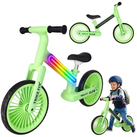 Rowerek-biegowy-Trike-Fix-Glow-LED-neon-zielony-181460 Trike Fix Glow LED neoninės žalios spalvos krosinis dviratis