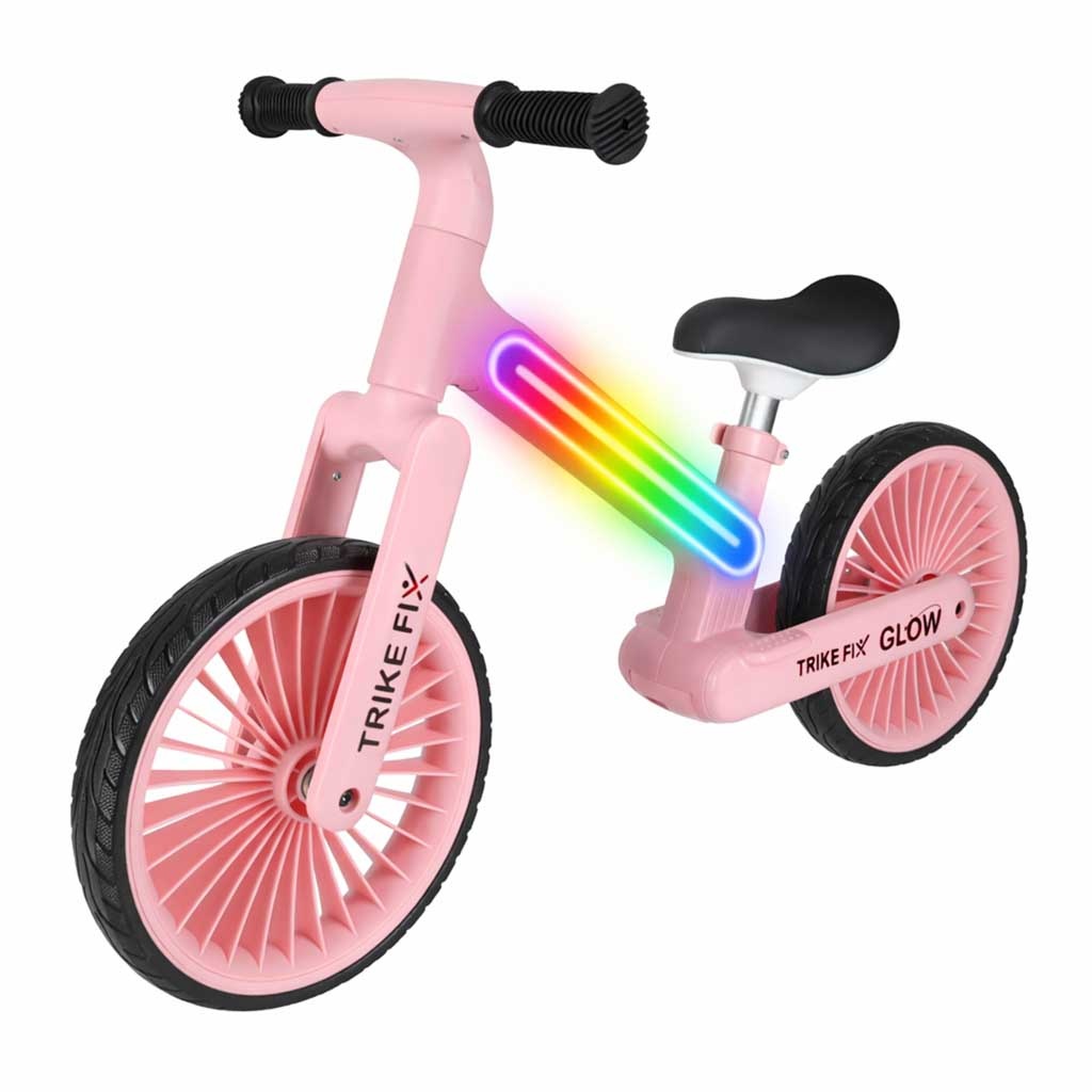 Trike Fix Glow LED krosinis dviratis rožinės spalvos