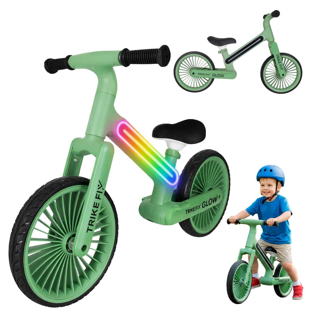Rowerek-biegowy-Trike-Fix-Glow-LED-zielony-181459 Trike Fix Glow LED krosinis dviratis žalias