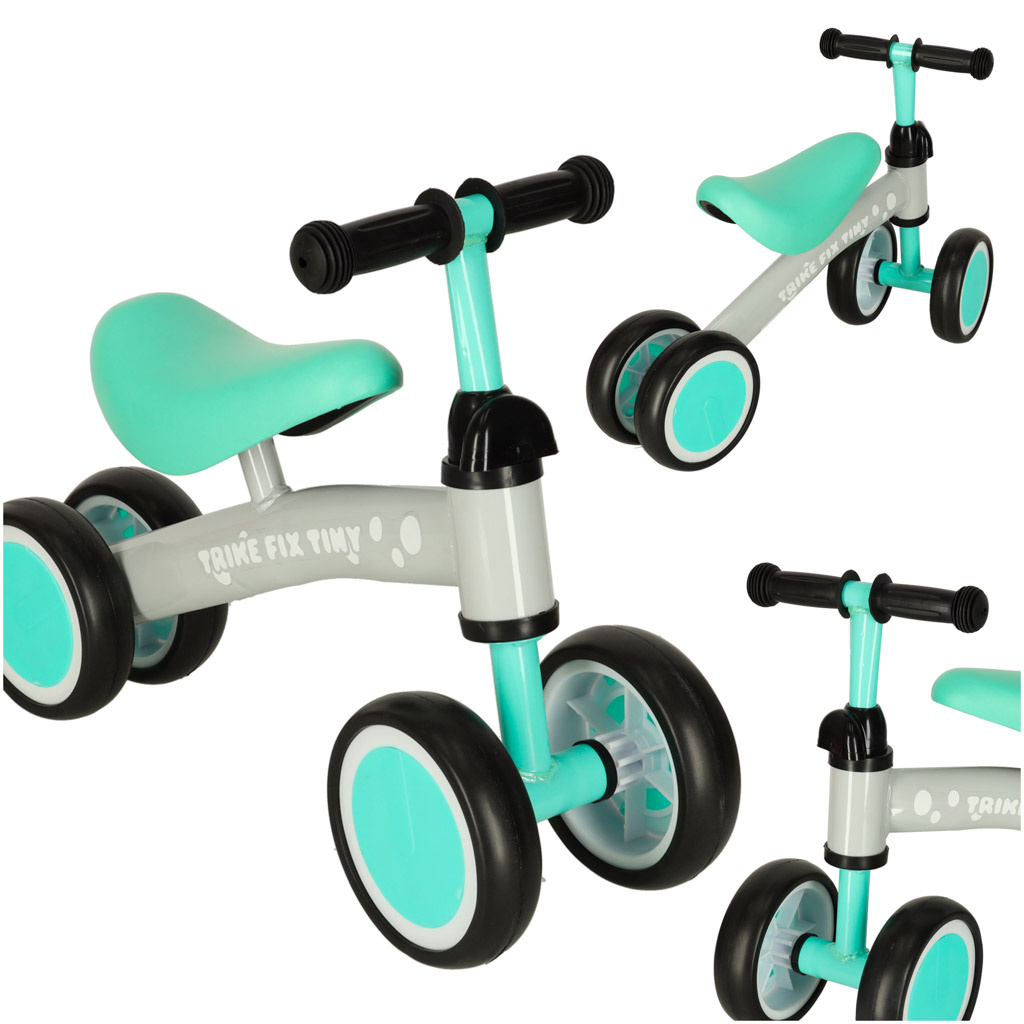 Rowerek-biegowy-Trike-Fix-Tiny-jezdzik-chodzik-4-kola-regulacja-kierownicy-mietowy-167039 Triratis Fix Mažytis mėtų krosinis triratis