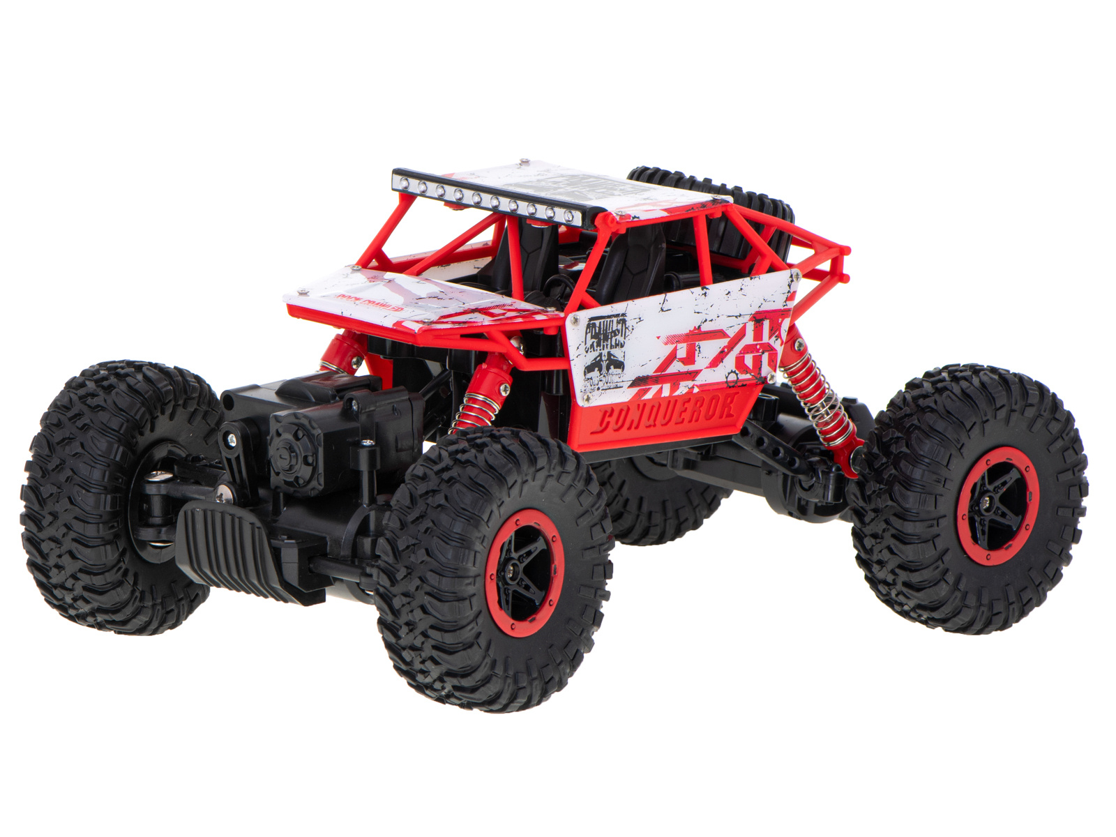 Samochod-RC-Rock-Crawler-HB-2-4GHz-1-18-czerwony-867921 RC automobilis Rock Crawler HB 2.4GHz 1:18 raudonas