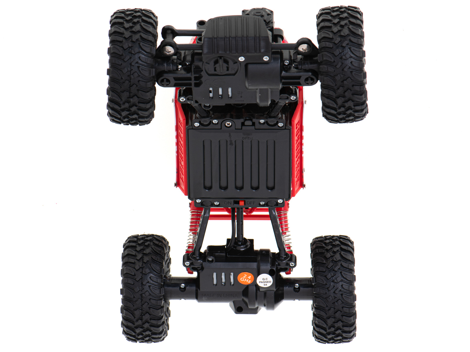 Samochod-RC-Rock-Crawler-HB-2-4GHz-1-18-czerwony-867971 RC automobilis Rock Crawler HB 2.4GHz 1:18 raudonas