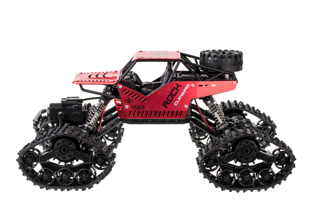 Samochod-RC-zdalnie-sterowany-Rock-Crawler-4x4-LHC012-auto-2w1-czerwony-138201 RC Rock Crawler 4x4 LHC012 automobilis 2in1 raudonas