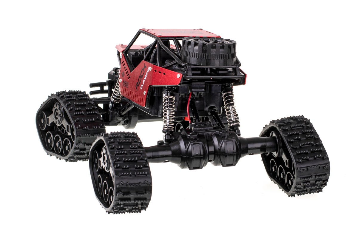 Samochod-RC-zdalnie-sterowany-Rock-Crawler-4x4-LHC012-auto-2w1-czerwony-138202 RC Rock Crawler 4x4 LHC012 automobilis 2in1 raudonas