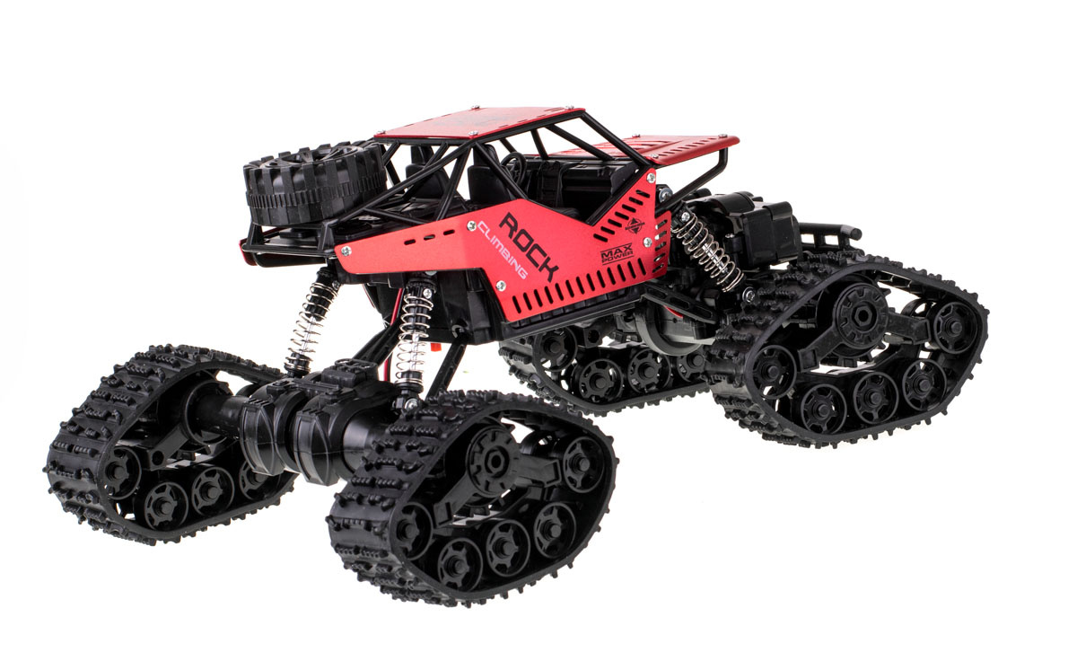Samochod-RC-zdalnie-sterowany-Rock-Crawler-4x4-LHC012-auto-2w1-czerwony-138203 RC Rock Crawler 4x4 LHC012 automobilis 2in1 raudonas