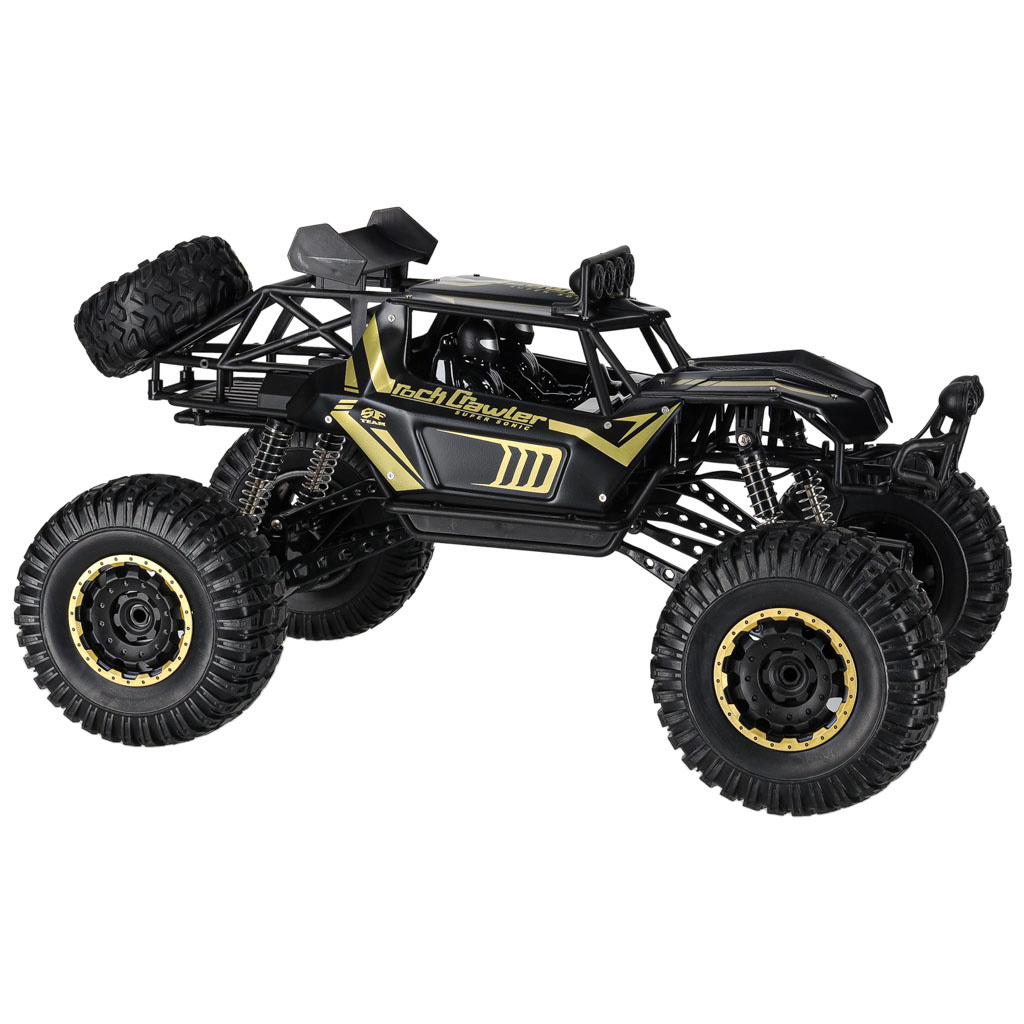 Samochod-zdalnie-sterowany-2-4GHz-1-8-51cm-metal-czarny-177774 RC automobilis Rock Crawler 2.4GHz 1:8 51cm juodas