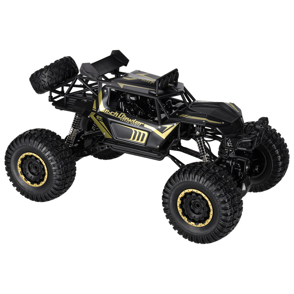 Samochod-zdalnie-sterowany-2-4GHz-1-8-51cm-metal-czarny-177776 RC automobilis Rock Crawler 2.4GHz 1:8 51cm juodas