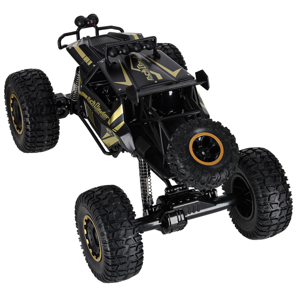 Samochod-zdalnie-sterowany-2-4GHz-1-8-51cm-metal-czarny-177778 RC automobilis Rock Crawler 2.4GHz 1:8 51cm juodas