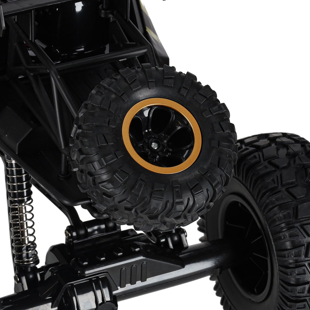 Samochod-zdalnie-sterowany-2-4GHz-1-8-51cm-metal-czarny-177780 RC automobilis Rock Crawler 2.4GHz 1:8 51cm juodas