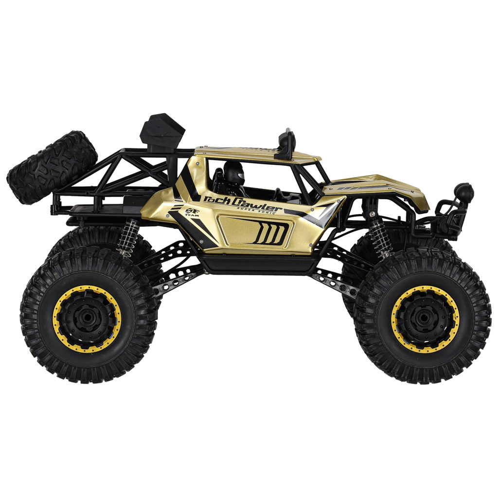 Samochod-zdalnie-sterowany-2-4GHz-1-8-51cm-metal-zloty-177793 RC automobilis Rock Crawler 2.4GHz 1:8 51cm aukso spalvos