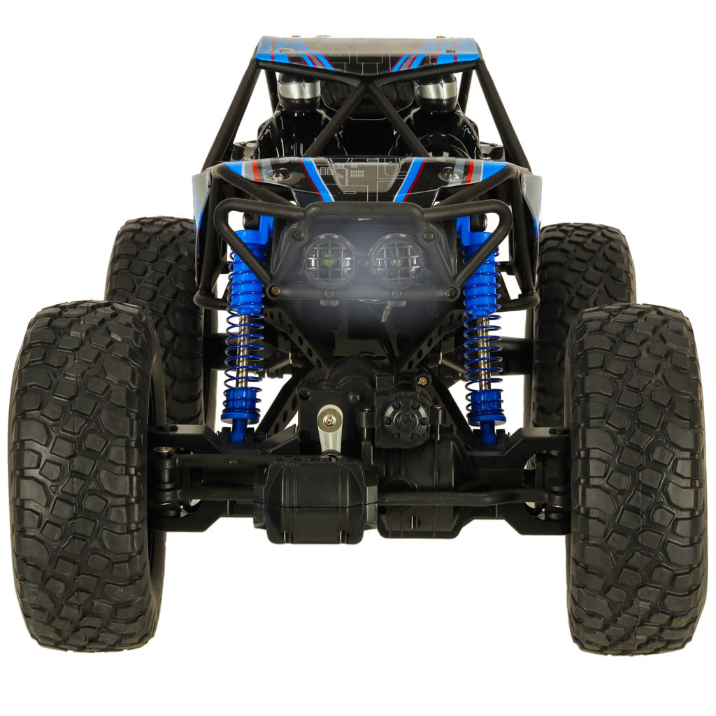Samochod-zdalnie-sterowany-na-pilota-RC-Crawler-Climbing-Car-1-10-4WD-48cm-niebieski-145870 RC vikšrinis laipiojimo automobilis 1:10 4WD 48cm mėlynos spalvos