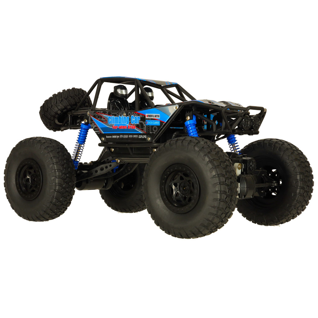 Samochod-zdalnie-sterowany-na-pilota-RC-Crawler-Climbing-Car-1-10-4WD-48cm-niebieski-145871 RC vikšrinis laipiojimo automobilis 1:10 4WD 48cm mėlynos spalvos