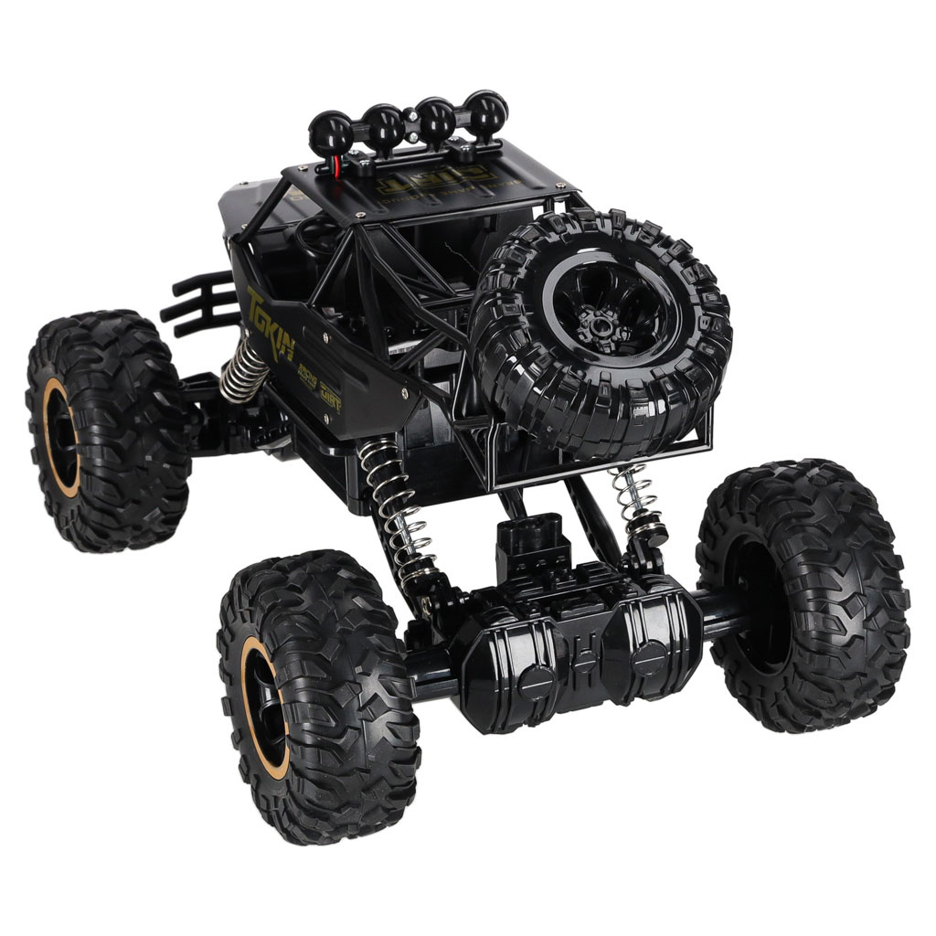 Samochod-zdalnie-sterowany-na-pilota-RC-Rock-Crawler-1-12-4WD-METAL-czarny-177435 RC automobilis Rock Crawler 1:12 4WD METAL juodas