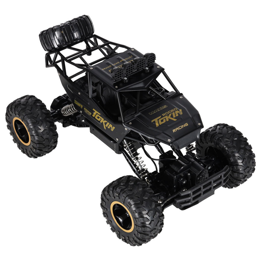 Samochod-zdalnie-sterowany-na-pilota-RC-Rock-Crawler-1-12-4WD-METAL-czarny-177436 RC automobilis Rock Crawler 1:12 4WD METAL juodas