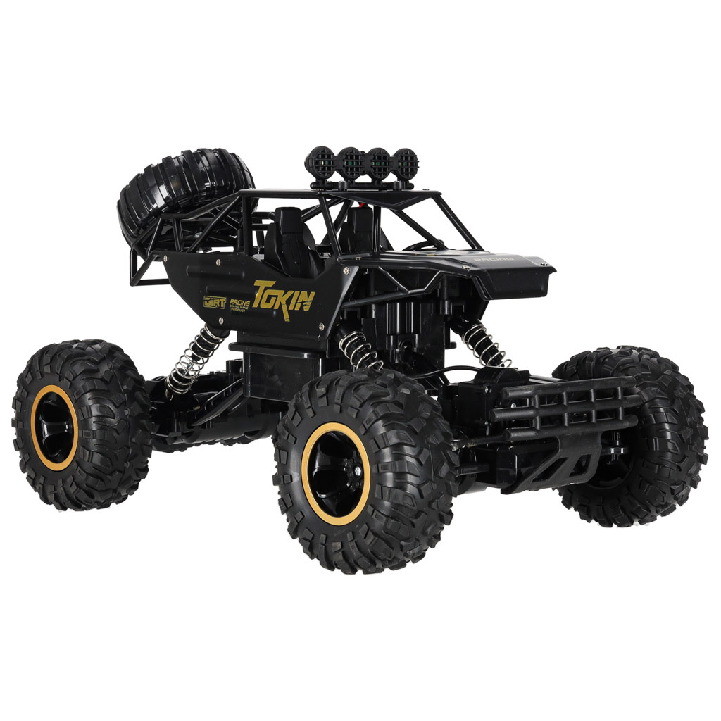 Samochod-zdalnie-sterowany-na-pilota-RC-Rock-Crawler-1-12-4WD-METAL-czarny-177437 RC automobilis Rock Crawler 1:12 4WD METAL juodas