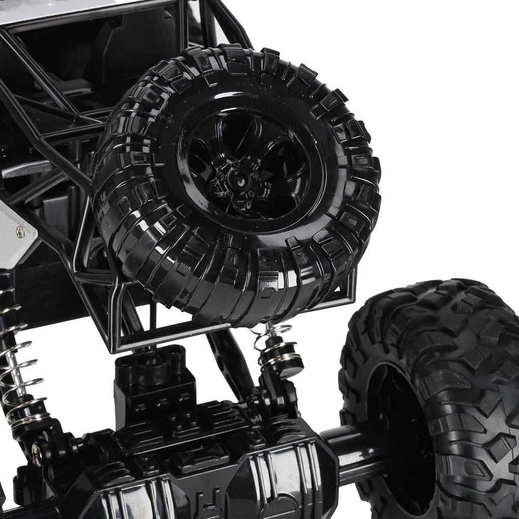 Samochod-zdalnie-sterowany-na-pilota-RC-Rock-Crawler-1-12-4WD-METAL-srebrny-177425 RC automobilis Rock Crawler 1:12 4WD METAL silver