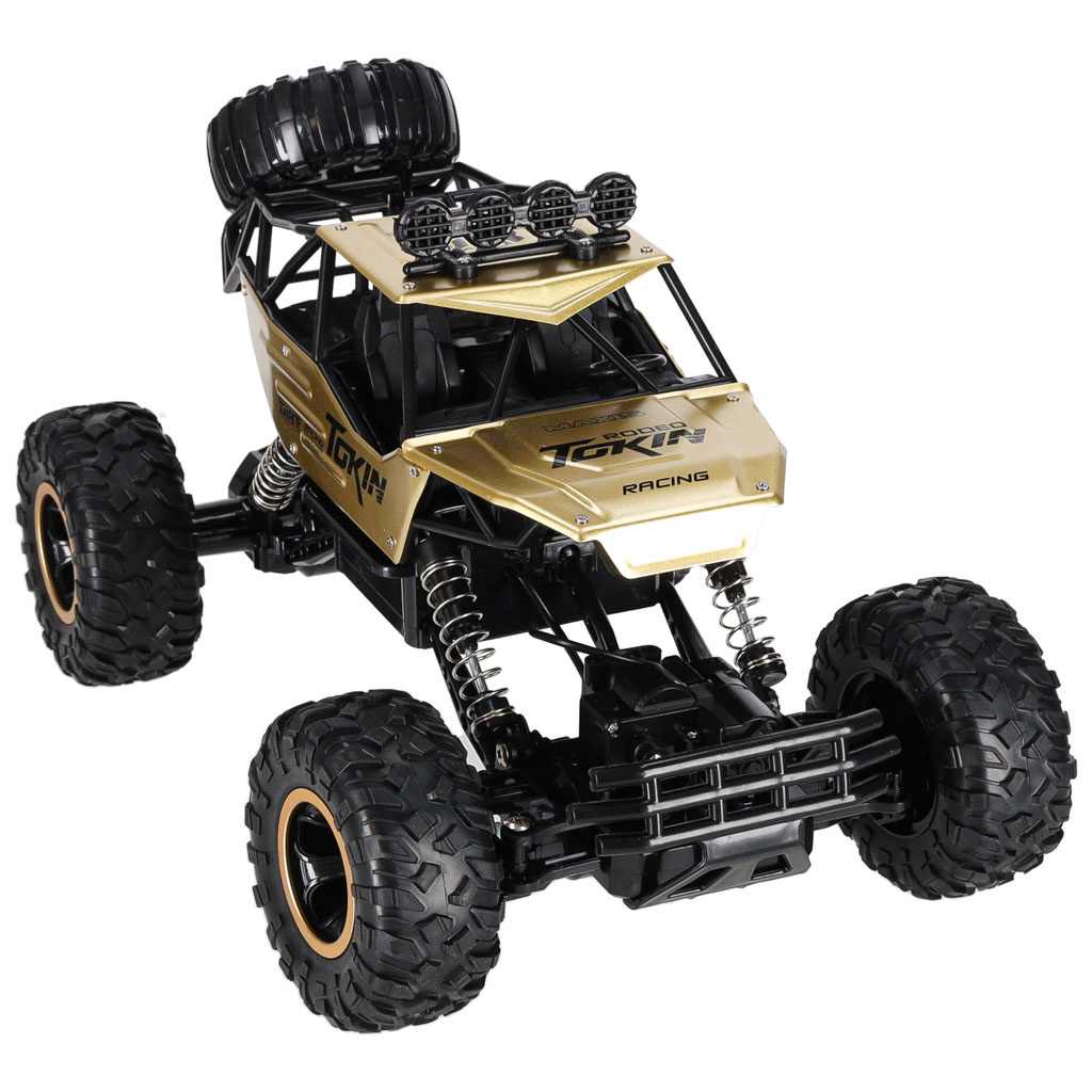RC automobilis Rock Crawler 1:12 4WD METAL aukso spalvos