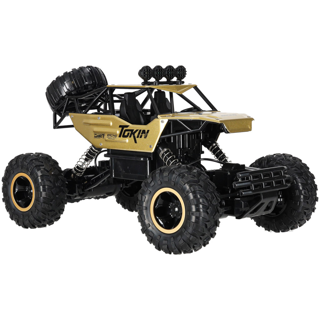 RC automobilis Rock Crawler 1:12 4WD METAL aukso spalvos