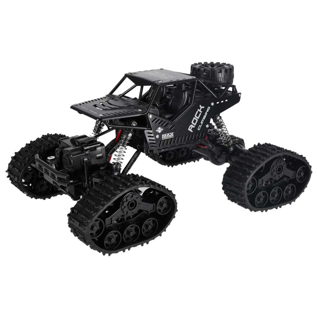 Samochod-zdalnie-sterowany-na-pilota-RC-Rock-Crawler-4x4-LHC012-auto-2w1-czarny-180200 RC Rock Crawler 4x4 LHC012 automobilis 2in1 juodas