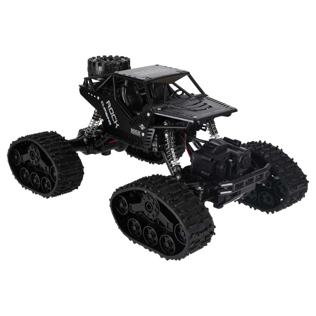 Samochod-zdalnie-sterowany-na-pilota-RC-Rock-Crawler-4x4-LHC012-auto-2w1-czarny-180201 RC Rock Crawler 4x4 LHC012 automobilis 2in1 juodas